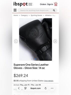Superare One Series Leather Gloves - Glove Size: 14 oz